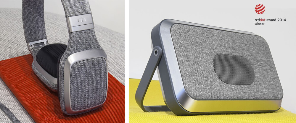 The Gïotto headphones, the Emïly speaker and the Louïse, from the Ora-Ïto Mobility collection, case have won 2014 Red Dot Design Awards